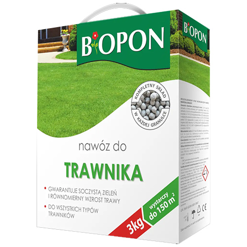 Добриво Biopon для газону проти пожовтіння трави 3 кг