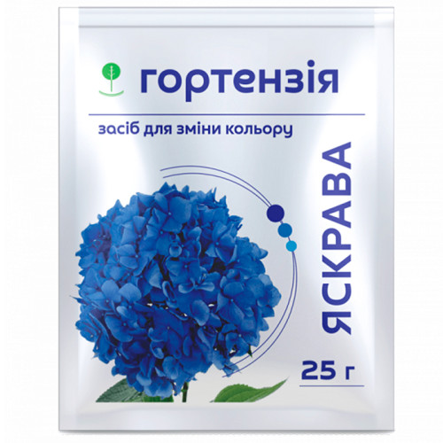 Добриво для зміни кольору Яскрава гортензія 25 г Сімейний сад