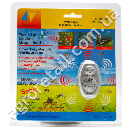 Ультразвуковий відлякувач комарів Watch-type Ultrasonik Mosquito Repeller брелок