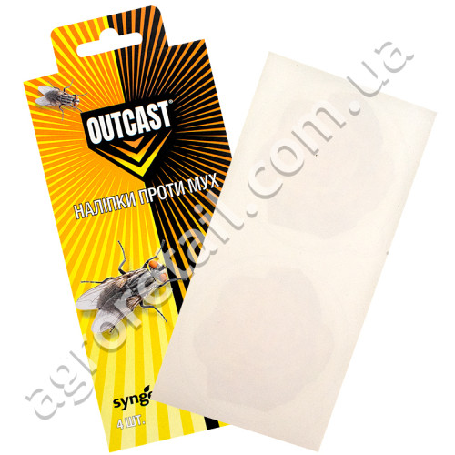Липкая пластина от мух Outcast 1 шт 5 г Syngenta