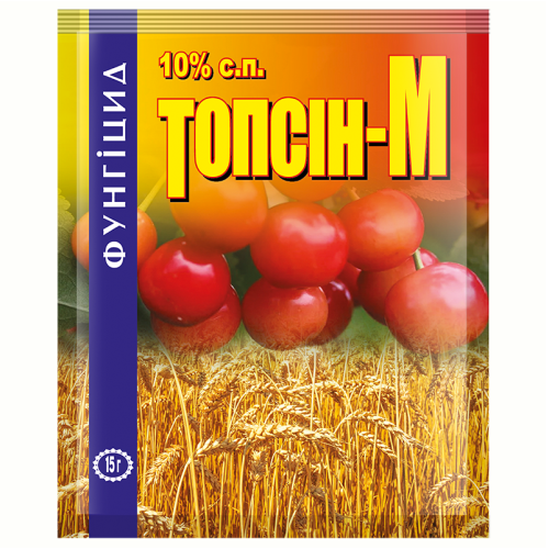 Фунгицид Топсин-М 10% с.п 15 г Чарівна грядка