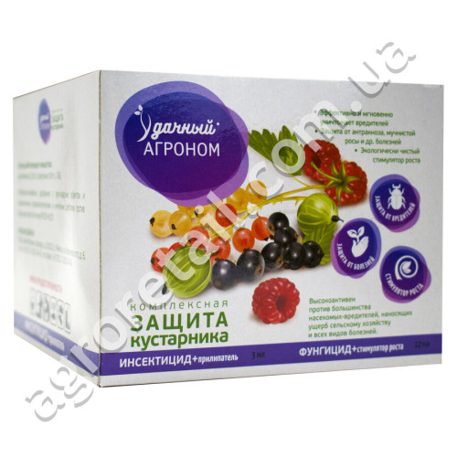 Удачный агроном Защита кустарника 3 мл + 12 мл