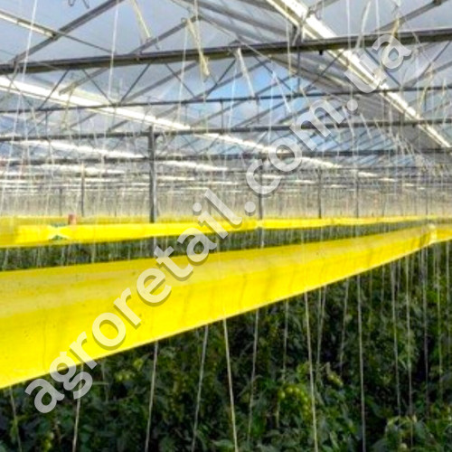 Клейова пастка від комах Russel Optiroll з малюнком жовта рулон 0.3x100 м