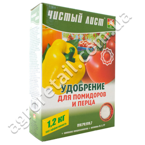 Удобрение Чистый лист для помидоров и перца 900 г