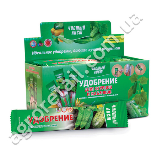 Удобрение Чистый лист для огурцов и кабачков 100 г