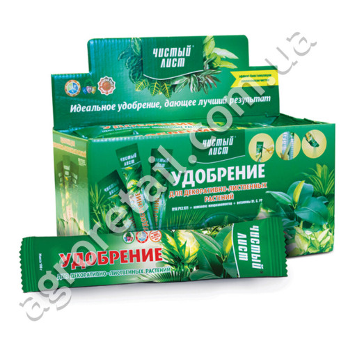Удобрение Чистый лист для декоративно-лиственных растений 100 г