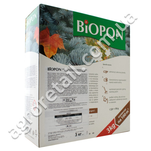 Добриво Biopon осіннє для хвойних рослин 3 кг