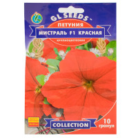 Петунія Містраль червона F1 10 гранул Gl Seeds