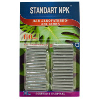 Удобрение Standart NPK для декоративно-лиственных в палочках 30 шт