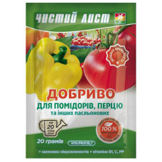 Удобрение Чистый лист для помидоров и перца 20 г