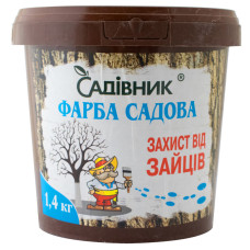 Фарба садова Садівник захист від зайців відро 1.4 кг