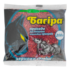 Зерно от крыс и мышей Багира 200 г Укравіт