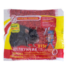 Зерно от крыс и мышей Щелкунчик с сырным привлекателем 315 г