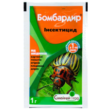 Инсектицид Бомбардир 1 г Сімейний сад