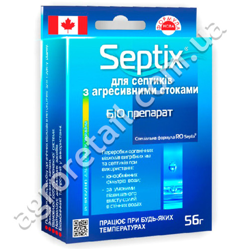 Біопрепарат RO Septix для септиків з агресивними стоками 56 г Санекс