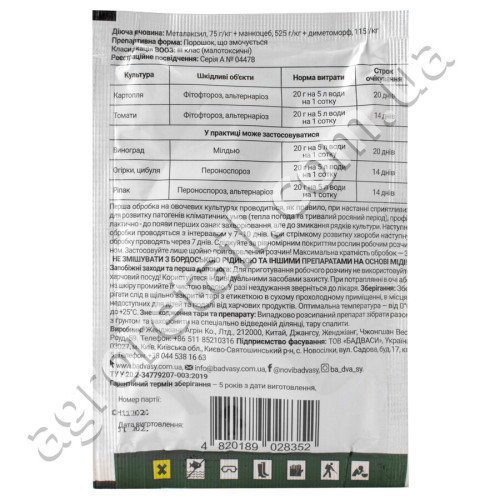 Фунгицид Чаривник 20 г ProtectON