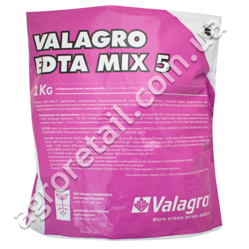 Удобрение Edta mix 5SG 1 кг Valagro