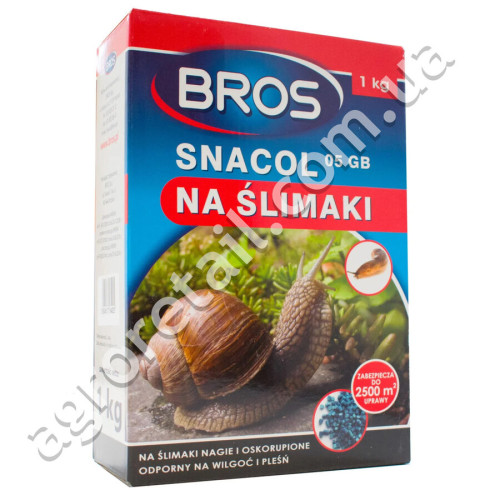 Гранулы от улиток и слизней Bros snacol 1 кг