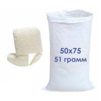 Мешок полипропиленовый белый 50x75 см вес 51 г 25 кг