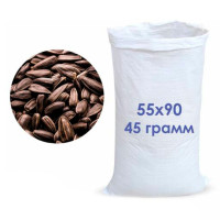 Мішок поліпропіленовий білий 55x90 см вага 45 г 40 кг