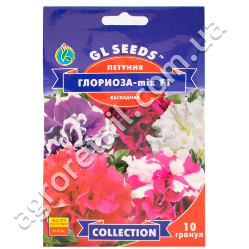 Петунія Глоріоза мікс F1 10 гранул Gl Seeds