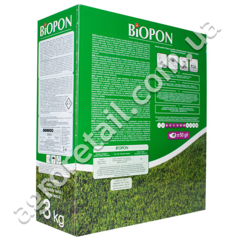 Добриво Biopon для газону проти бур'янів 3 кг