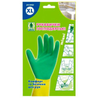 Перчатки хозяйственные размер XL Green Belt