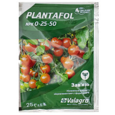 Удобрение Plantafol plus завязь NPK 0.25.50 25 г Valagro