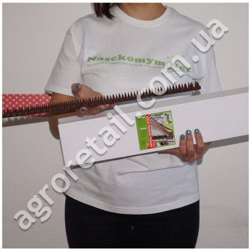 Комплект шипов от животных и птиц чёрные, пластиковые 4.5х50 см 10 шт Garden Line