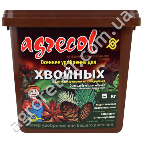 Добриво для хвойних осіннє 0.0.25 10 кг Agrecol