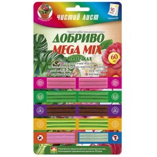 Удобрение в палочках Чистый лист Mega Mix 60 шт