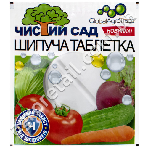 Инсектицид Чистый сад шипучая таблетка 8 г GlobalAgroTrade