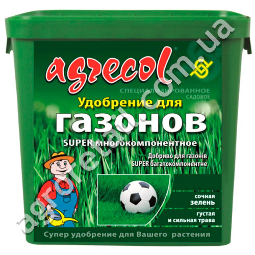 Добриво для газону super багатокомпонентне 19.5.9 10 кг Agrecol