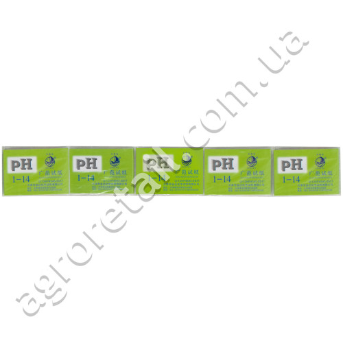 Індикаторний папір для вимірювання кислотності pH Test Paper (1-14) 80 шт