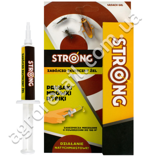 Гель від тарганів і лусочниць 10 г Strong