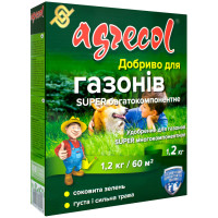 Удобрение для газона super многокомпонентное 19.5.9. 1.2 кг Agrecol