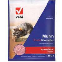 Гранулы от крыс и мышей Мурин форте 250 г Vebi