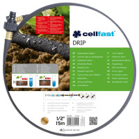 Шланг садовый ирригационный Drip диаметр 1/2 дюйма 15 м Cellfast
