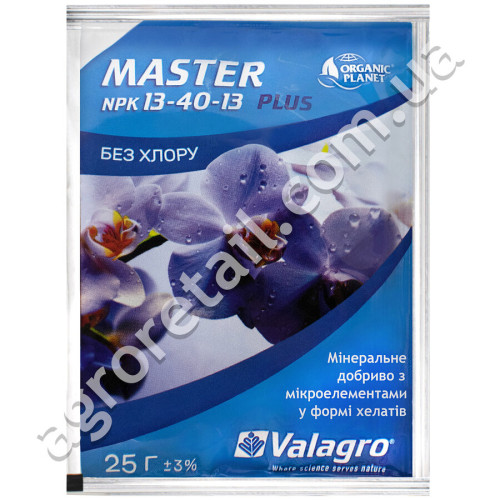 Удобрение Master+ Начало вегетации и цветения NPK 13.40.13 20 г Valagro