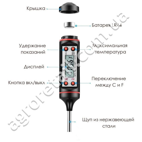 Термометр цифровий для ґрунту