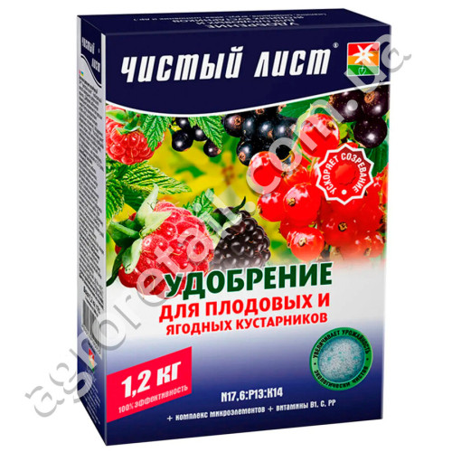 Удобрение Чистый лист для плодовых и ягодных кустарников 900 г