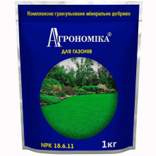 Добриво Агрономіка для газонів 18.6.11 1 кг