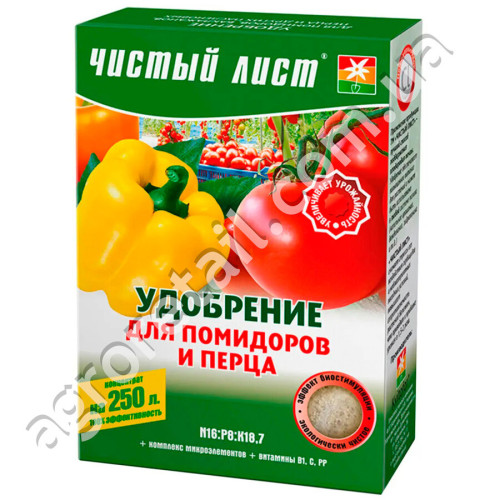 Удобрение Чистый лист для помидоров и перца 300 г
