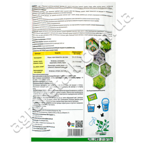 Фунгицид Ацидан з.п 250 г Adiant+