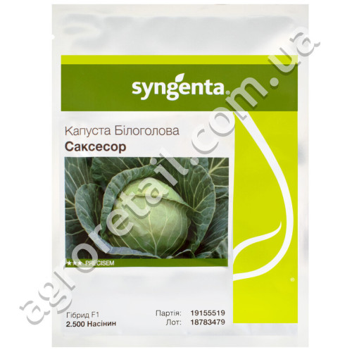 Капуста білокачанна Саксесор F1 поштучно Syngenta 1 шт