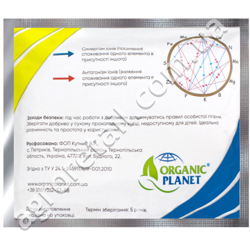 Добриво Кеміра грунт 100 г Organic Planet