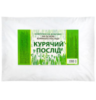 Удобрение гранулированный куриный помёт 3 кг Чарівна грядка