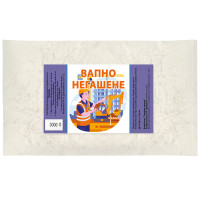 Известь негашеная комовая молотая 1 сорт 3 кг Чарівна грядка