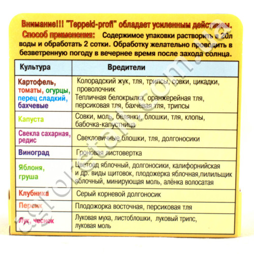Інсектицид Теппекі профі 50 WG 2 г