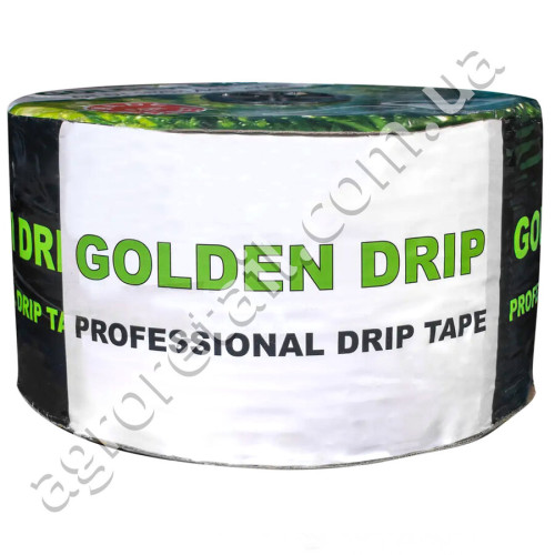 Стрічка для крапельного поливу еміттерна Golden Drip 8 mil крок 30 см на метраж